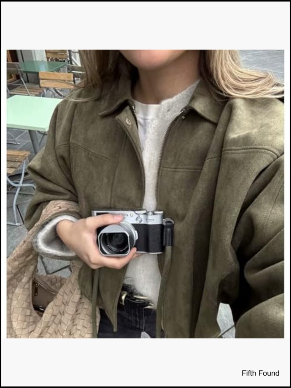 Faux Suede Bomber Jacket Oversized Pilot Coat Lapel Zip Up Streetwear Outerwear - Picture 4 of 7